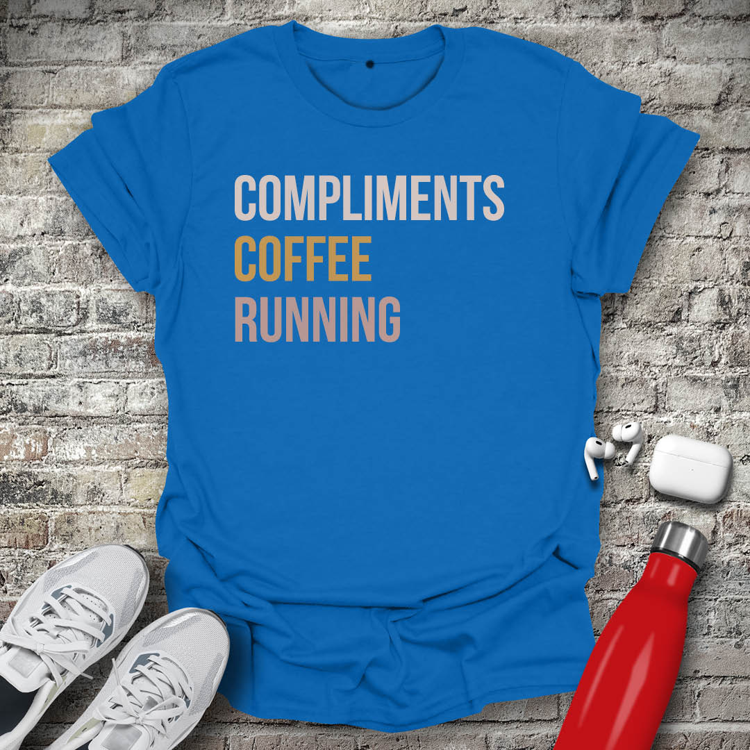 Compliments Coffee Running T-shirt