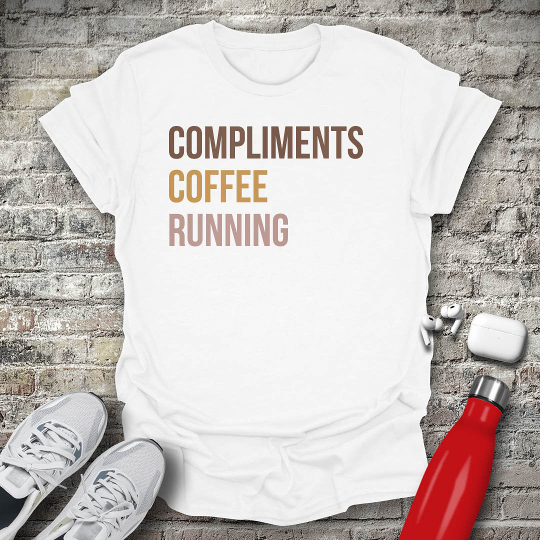 Compliments Coffee Running T-shirt