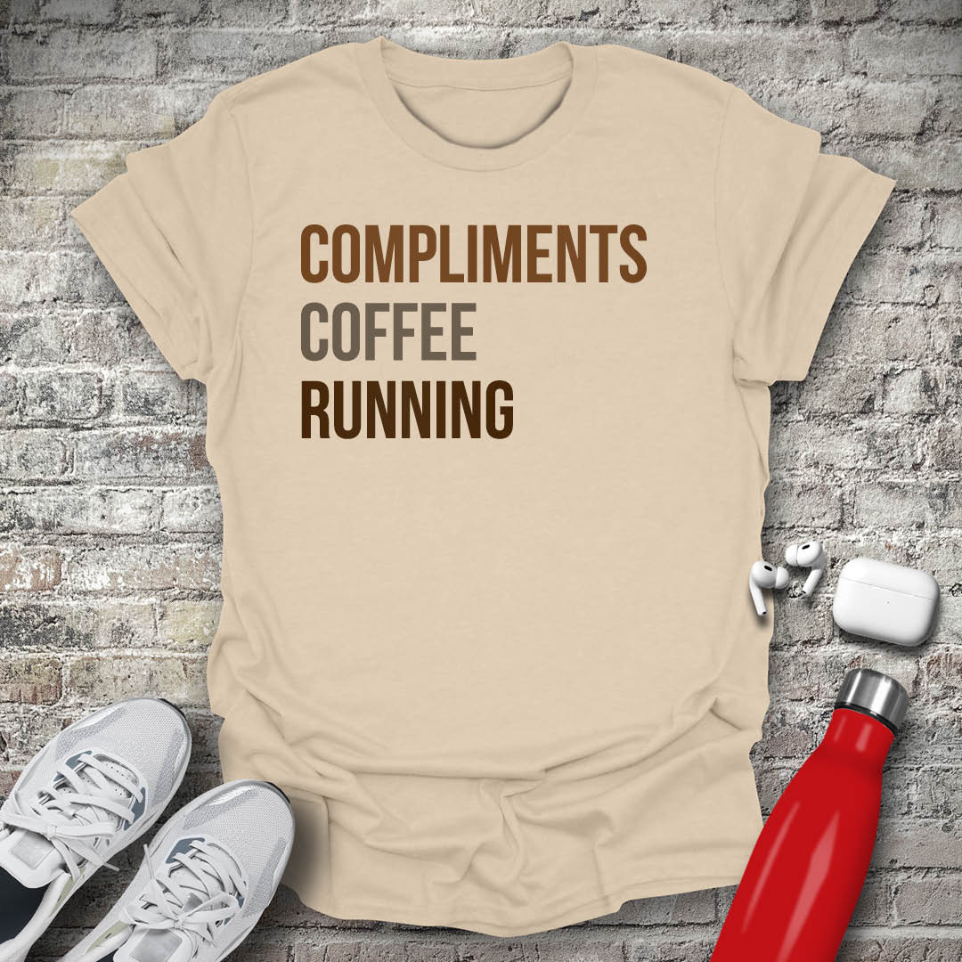 Compliments Coffee Running T-shirt