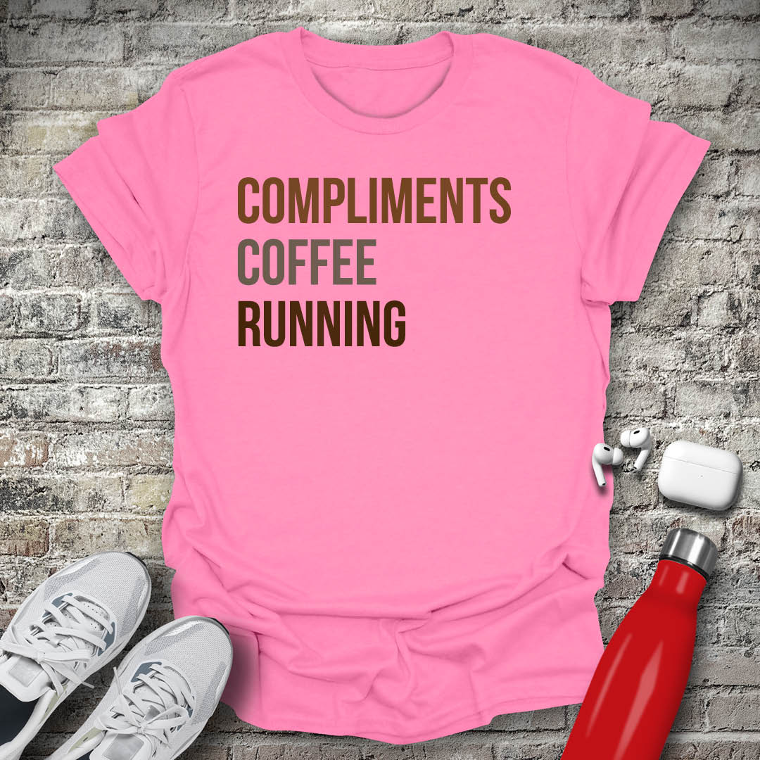 Compliments Coffee Running T-shirt
