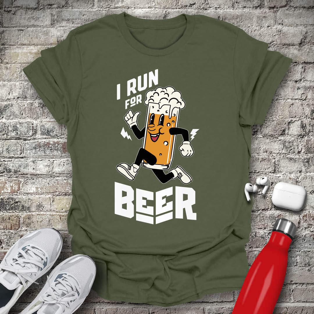 I Run For Beer T-shirt