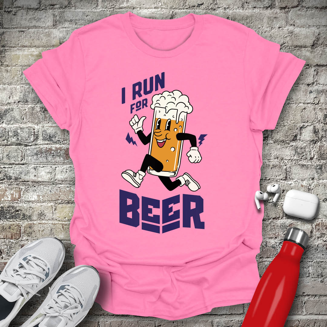 I Run For Beer T-shirt
