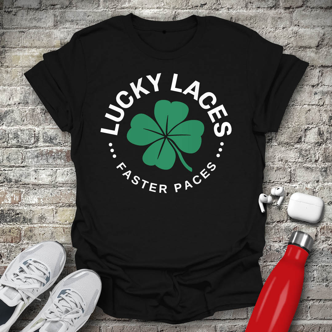 Lucky Laces Faster Paces T-shirt