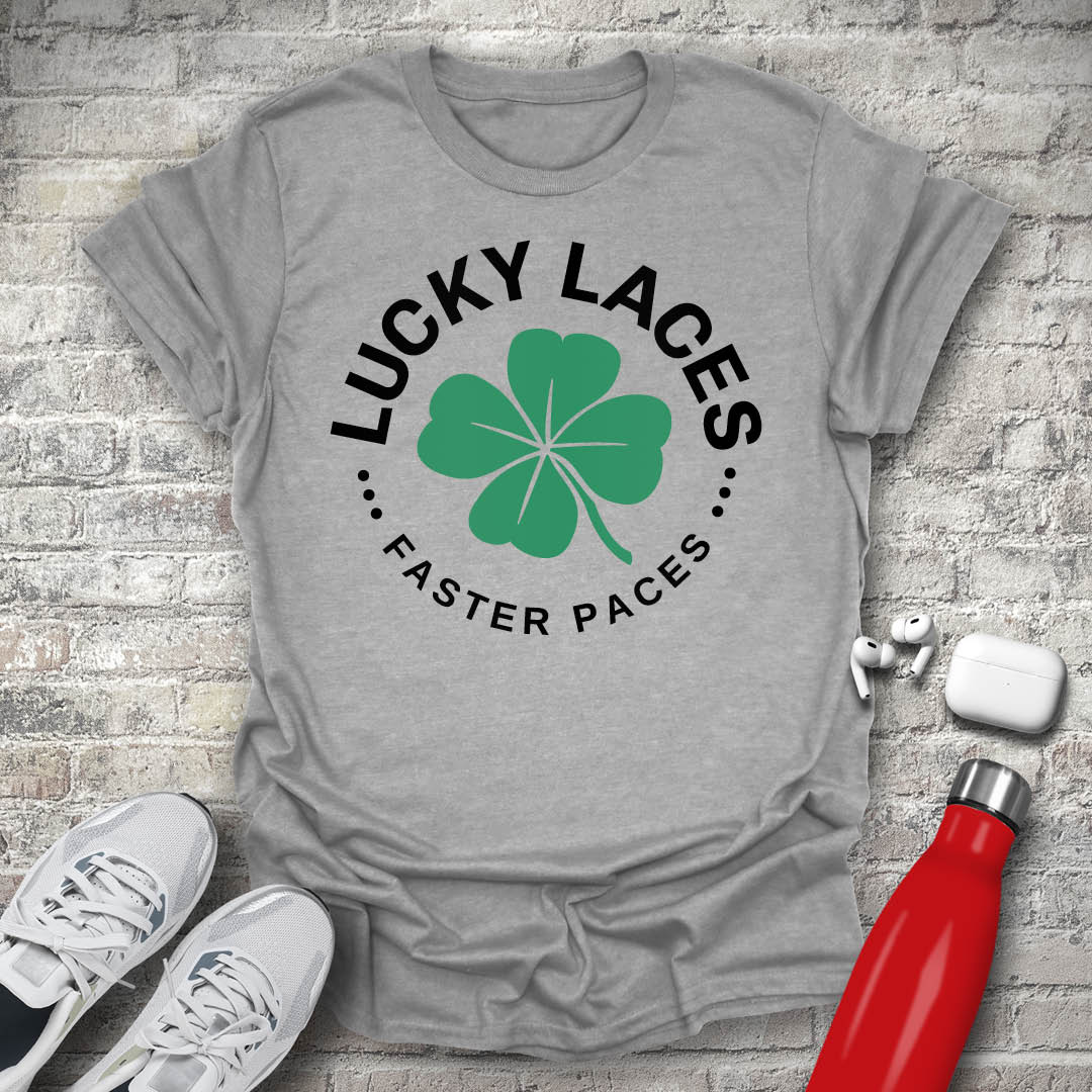 Lucky Laces Faster Paces T-shirt