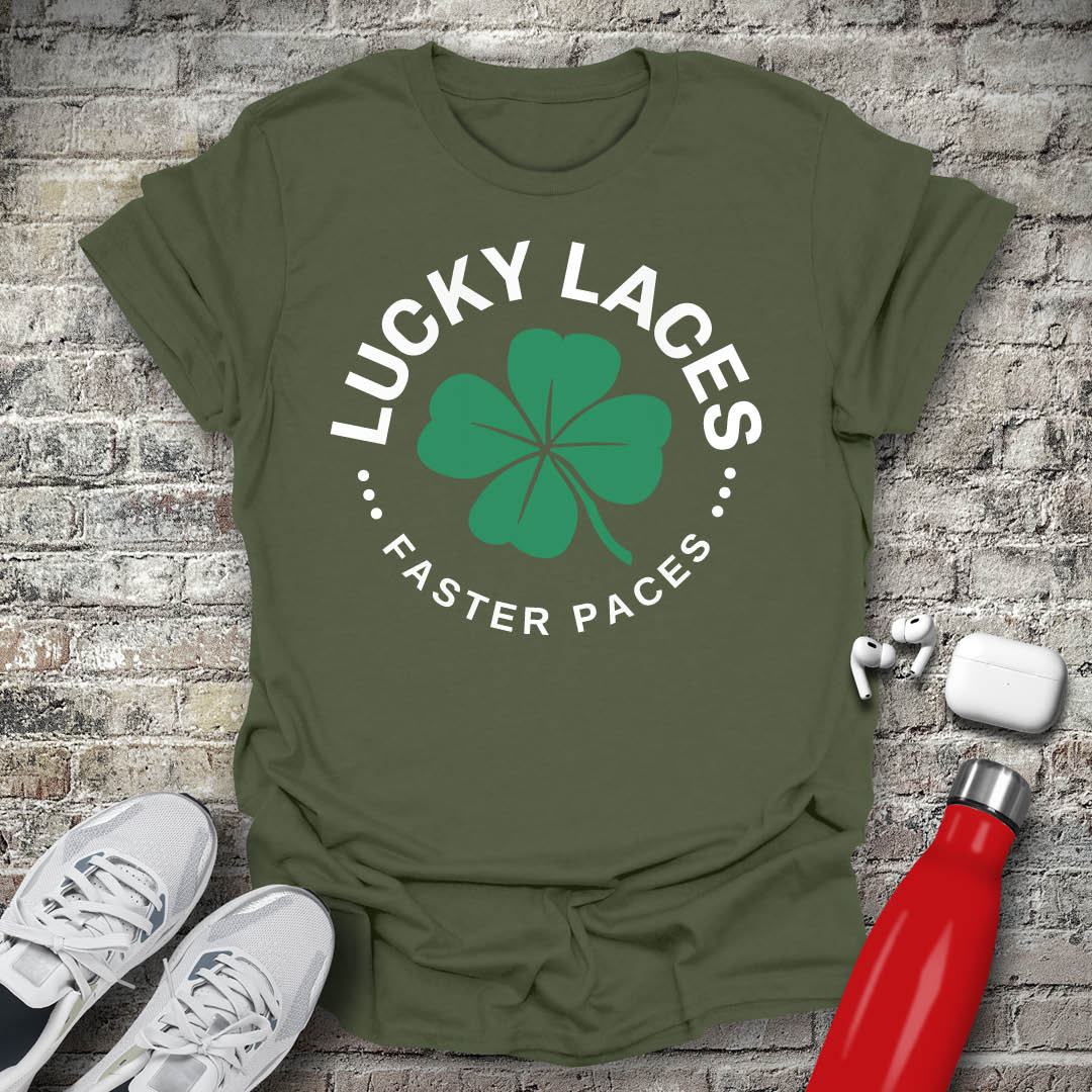 Lucky Laces Faster Paces T-shirt