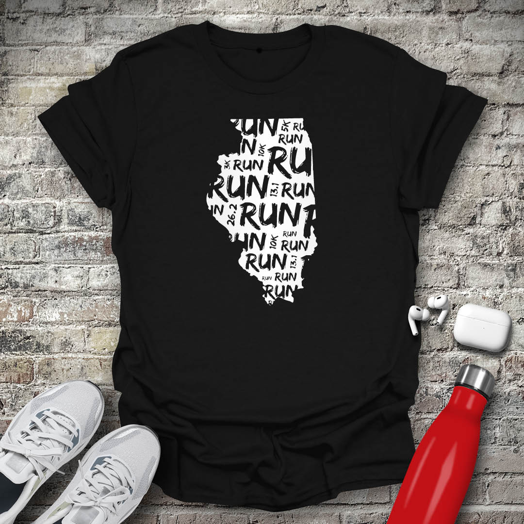 Run - Illinois T-shirt
