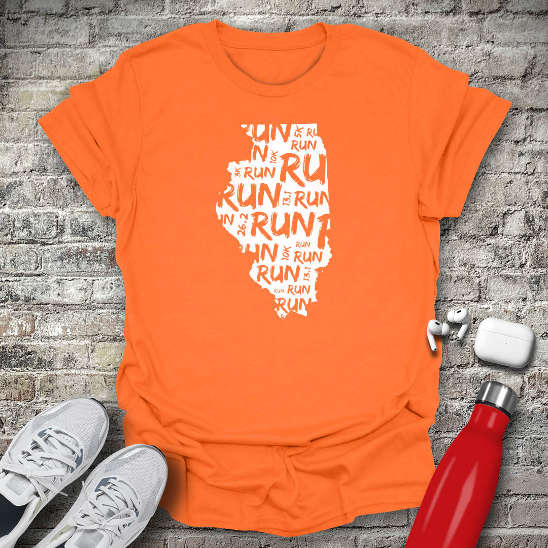 Run - Illinois T-shirt
