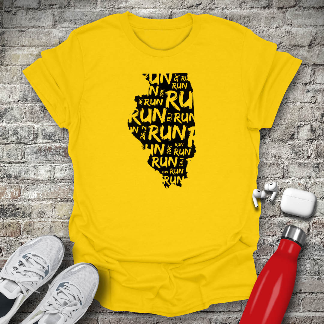 Run - Illinois T-shirt