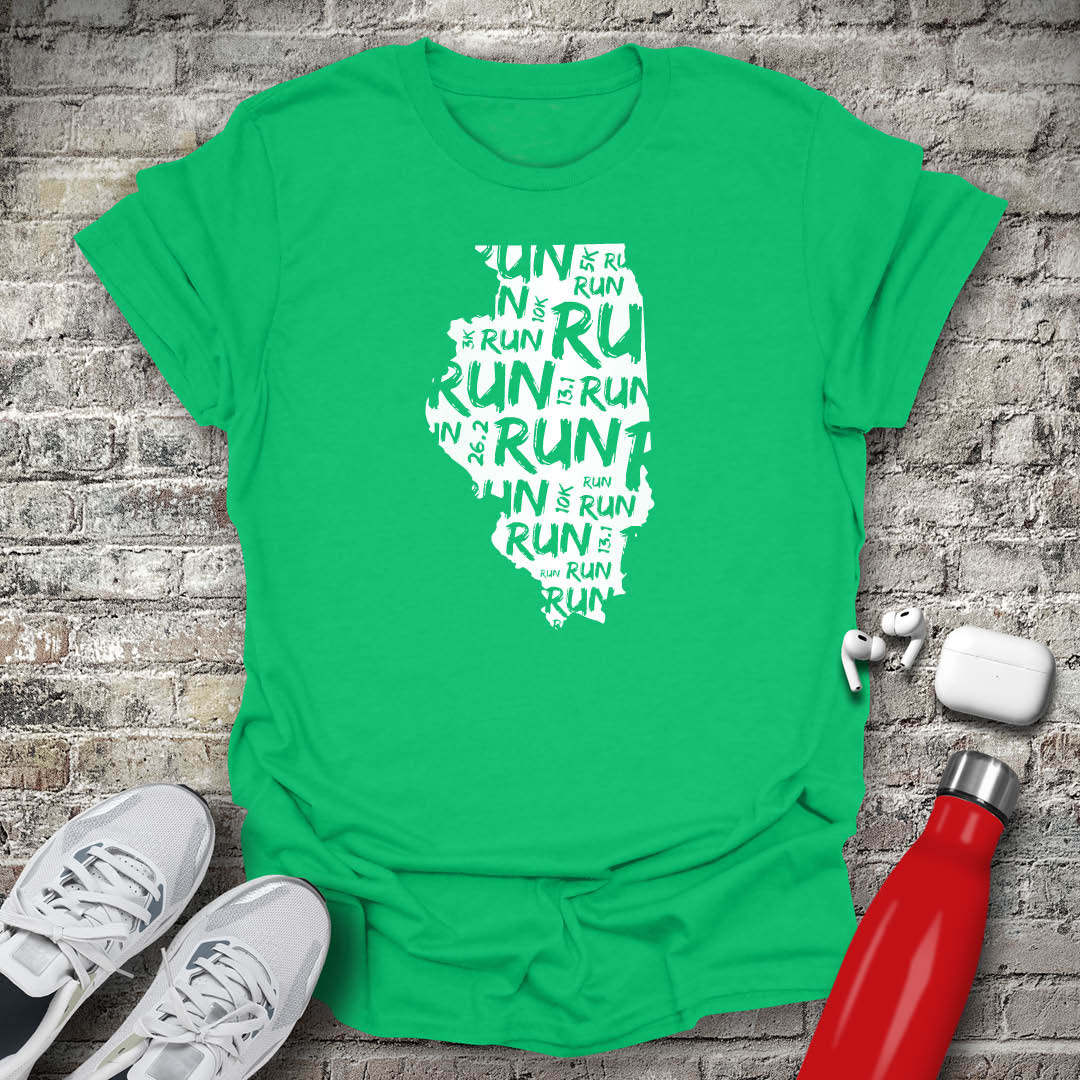 Run - Illinois T-shirt