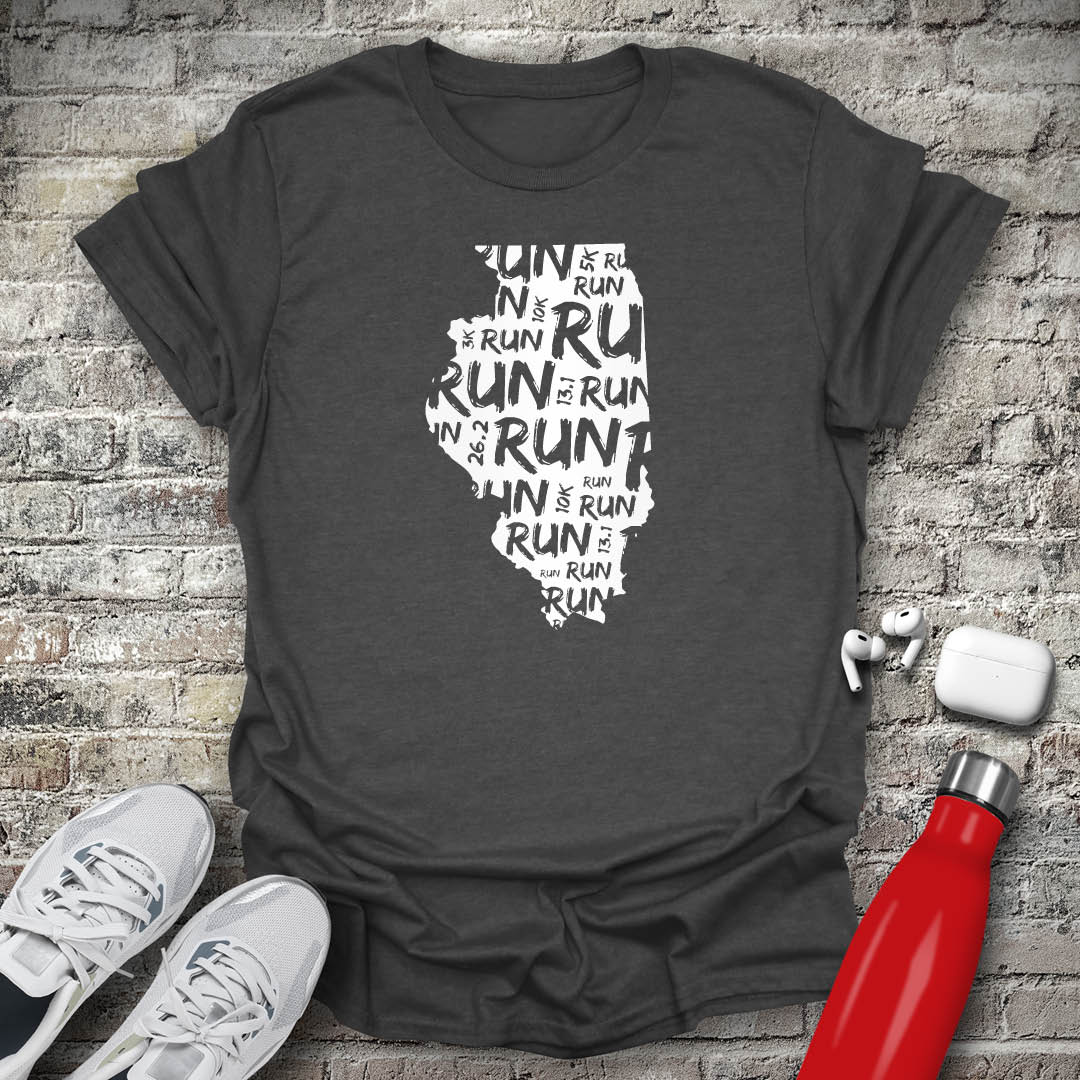 Run - Illinois T-shirt