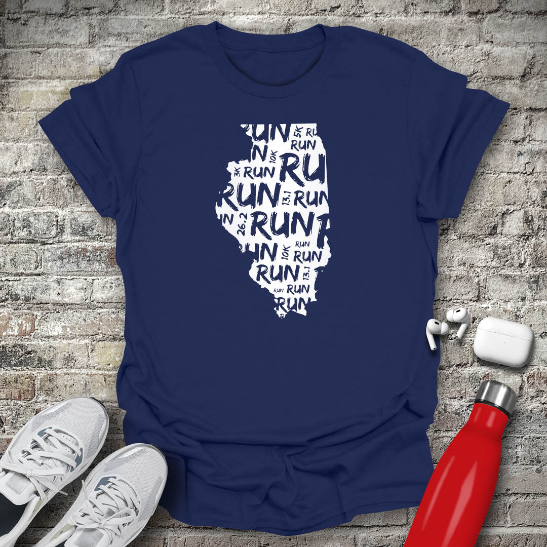 Run - Illinois T-shirt