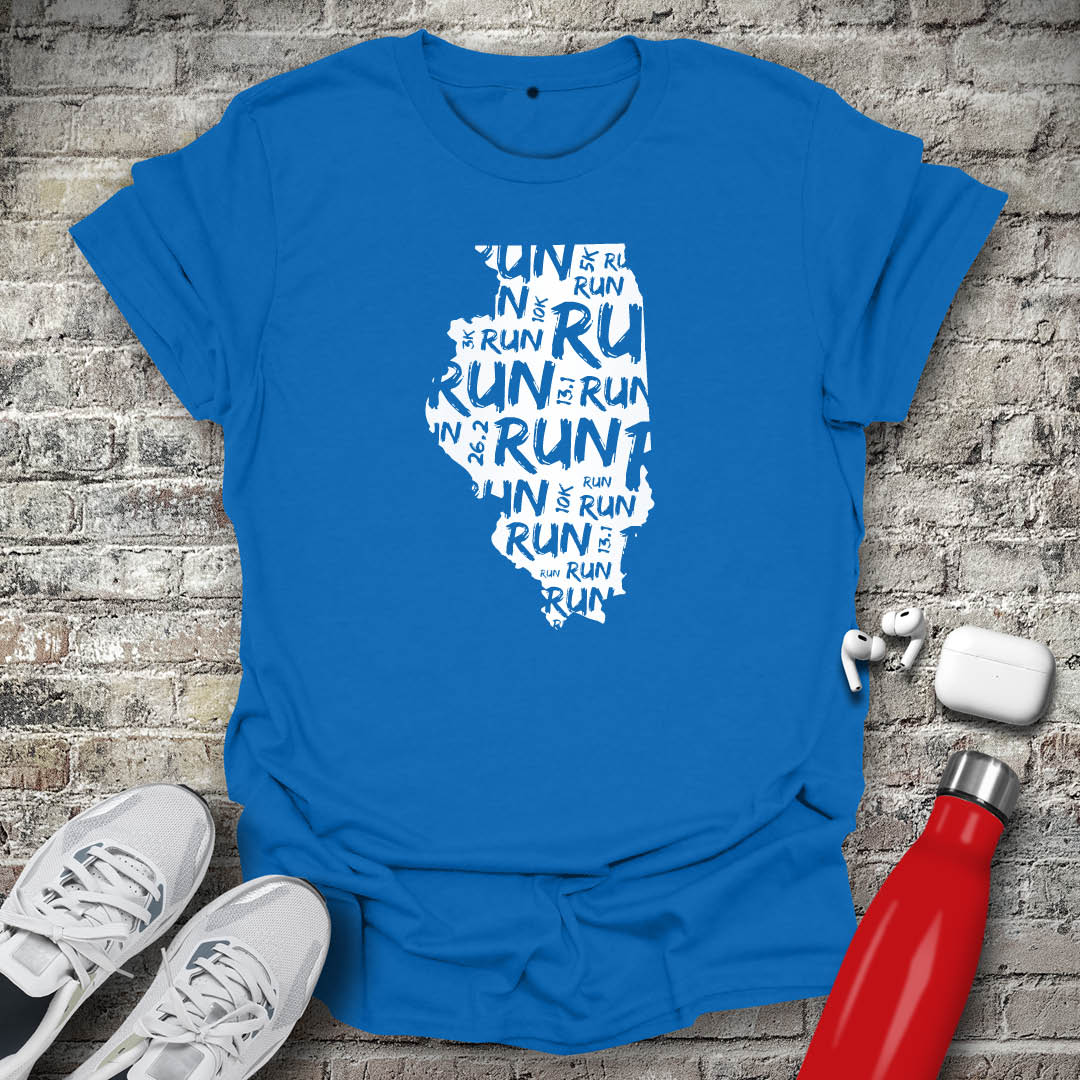 Run - Illinois T-shirt