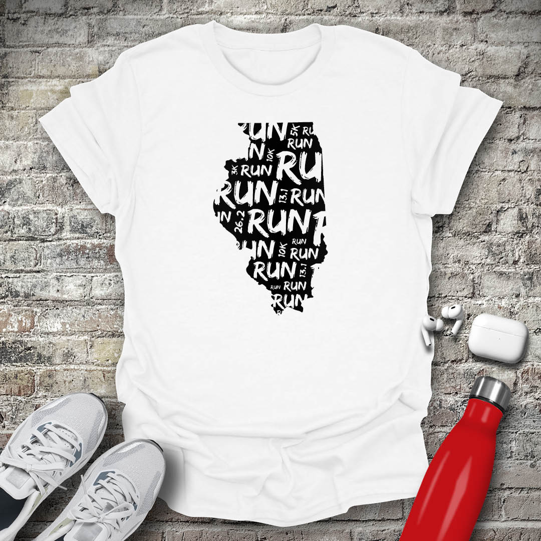 Run - Illinois T-shirt
