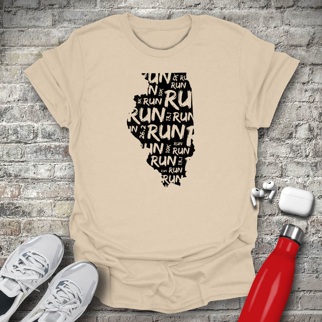 Run - Illinois T-shirt