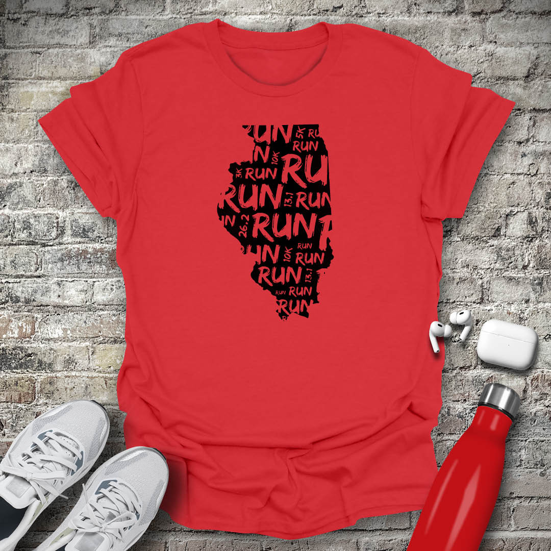 Run - Illinois T-shirt