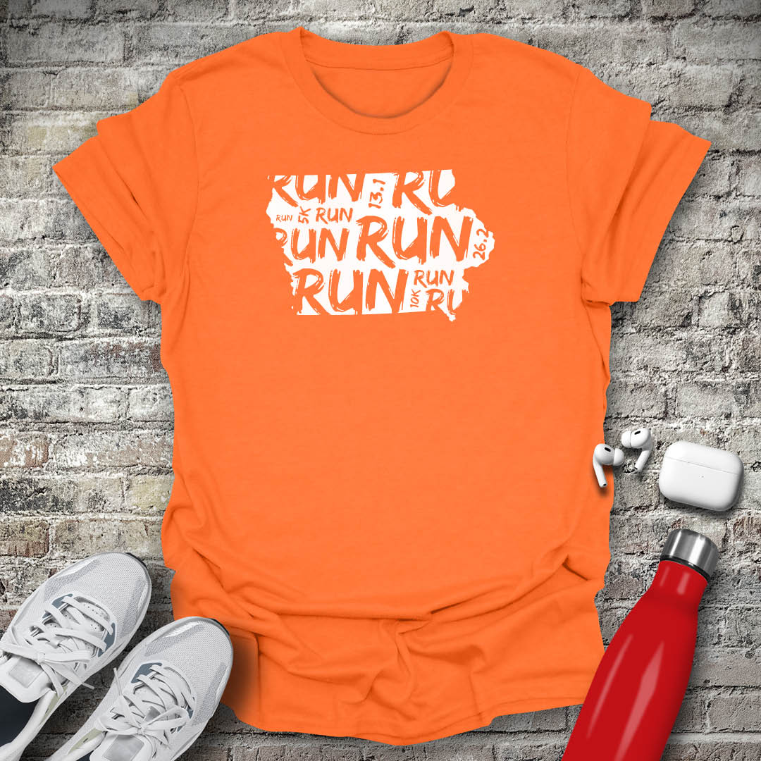 Run - Iowa T-shirt