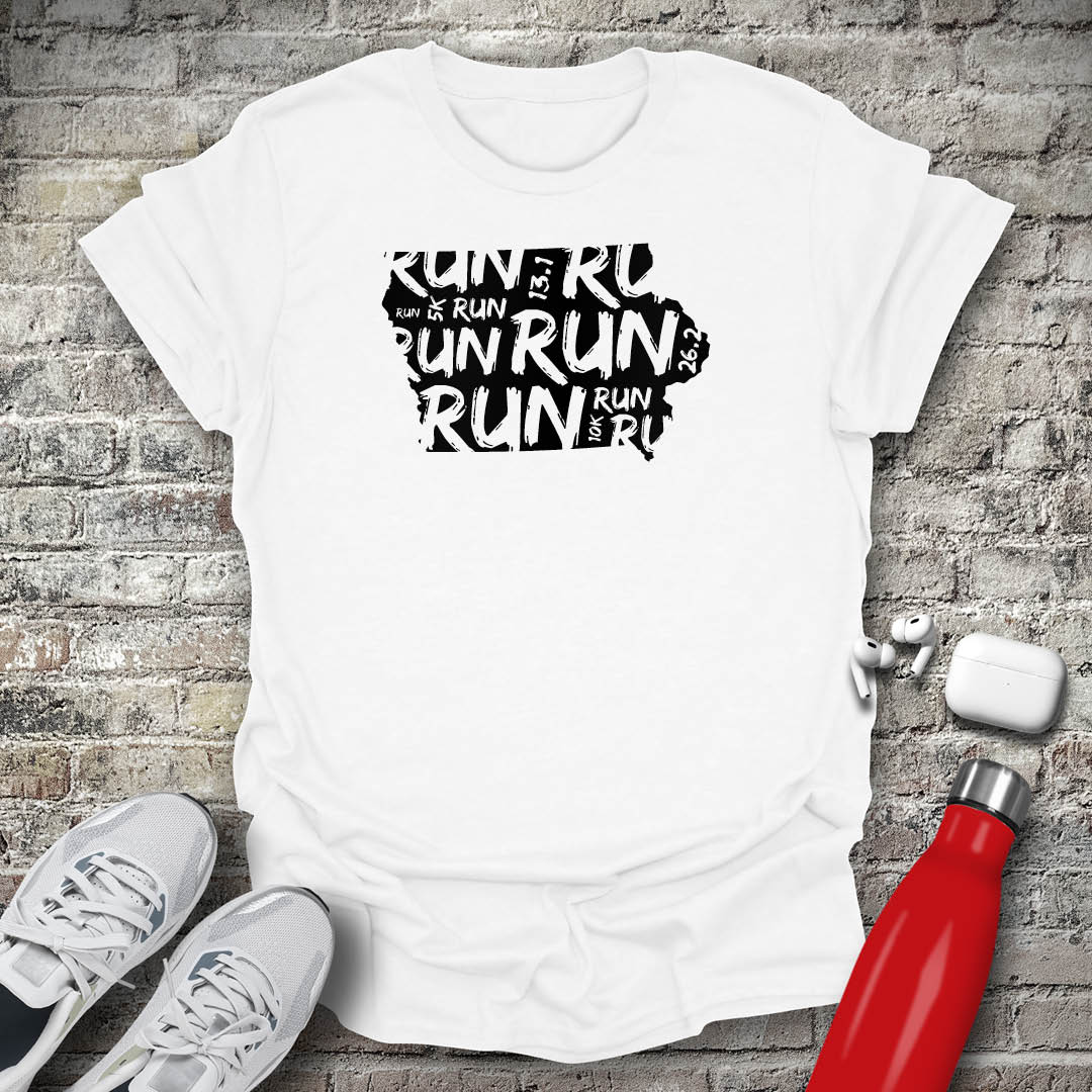 Run - Iowa T-shirt
