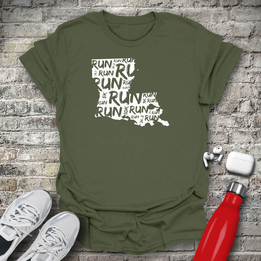 Run - Louisiana T-shirt