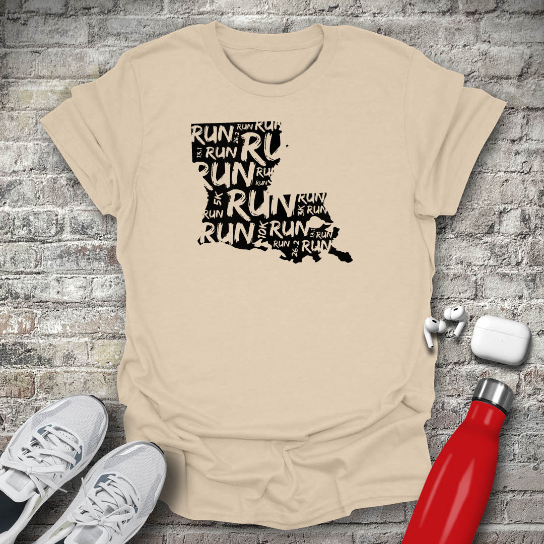 Run - Louisiana T-shirt