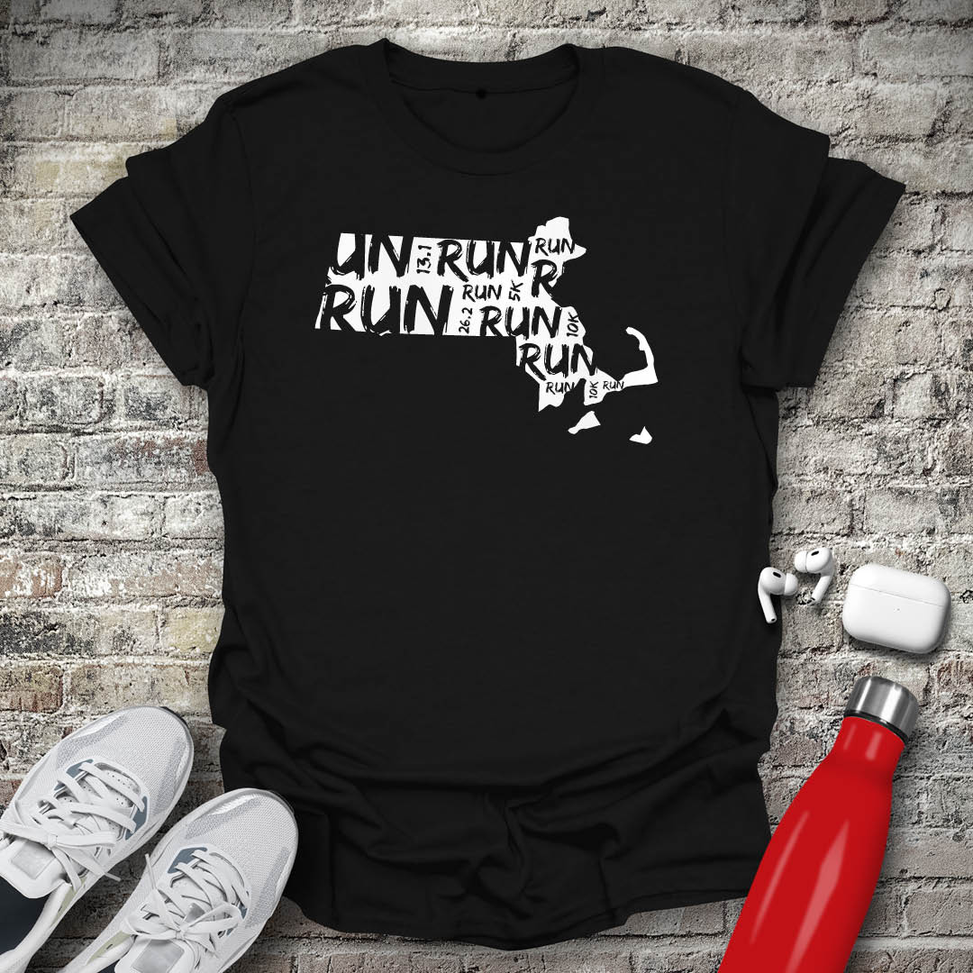 Run - Massachusetts T-shirt