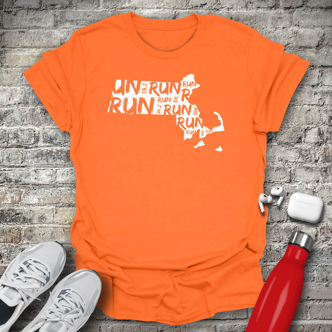 Run - Massachusetts T-shirt