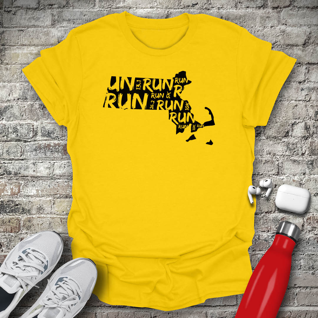 Run - Massachusetts T-shirt