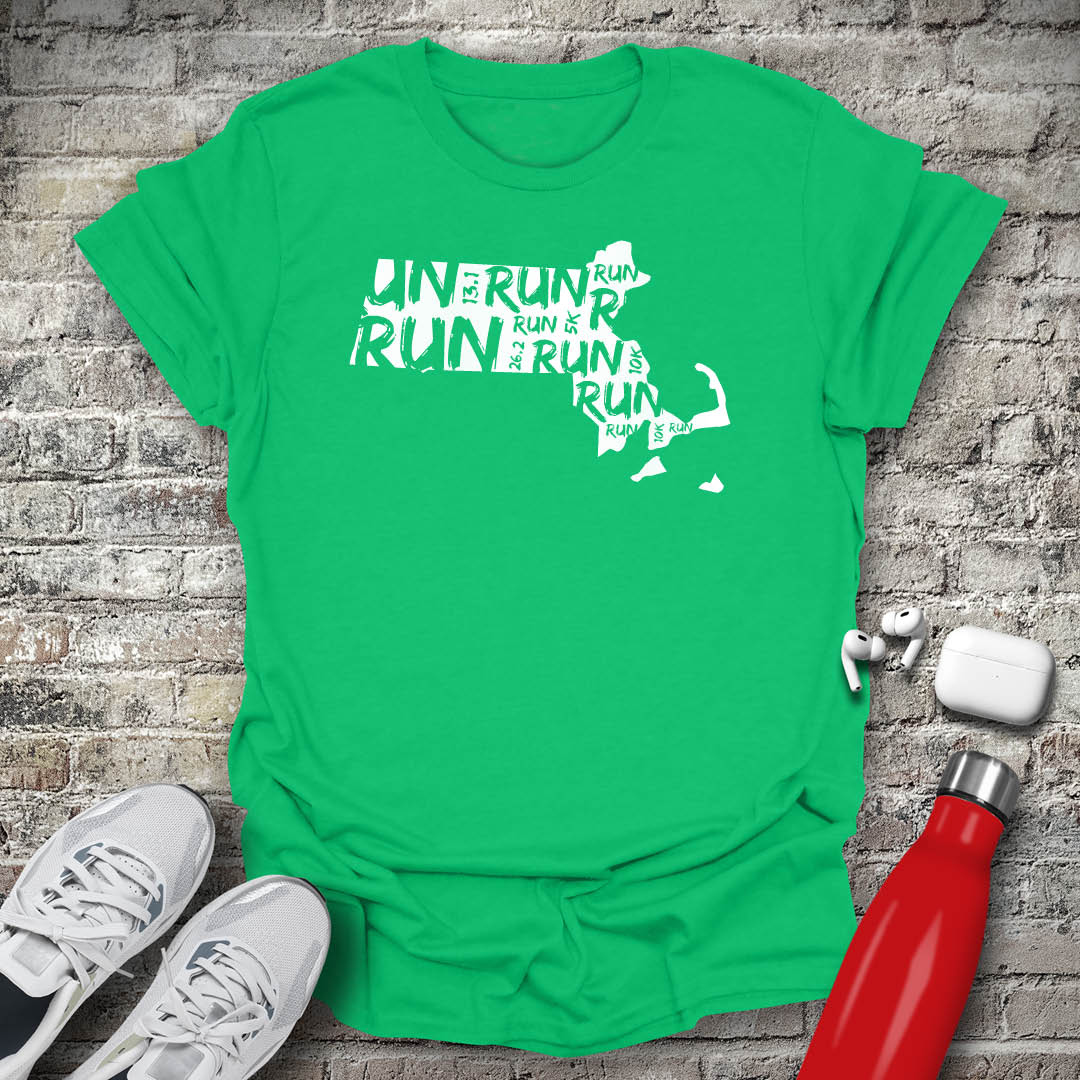 Run - Massachusetts T-shirt