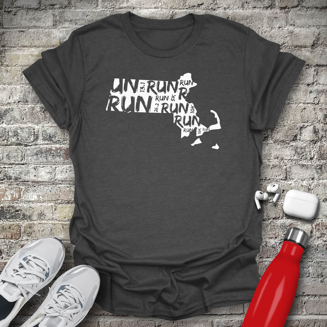 Run - Massachusetts T-shirt