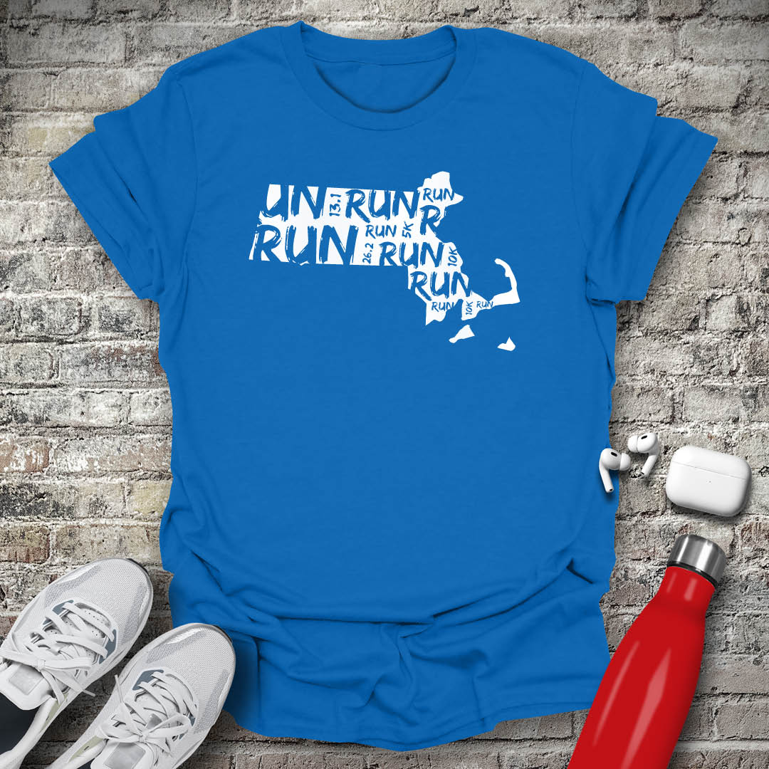 Run - Massachusetts T-shirt