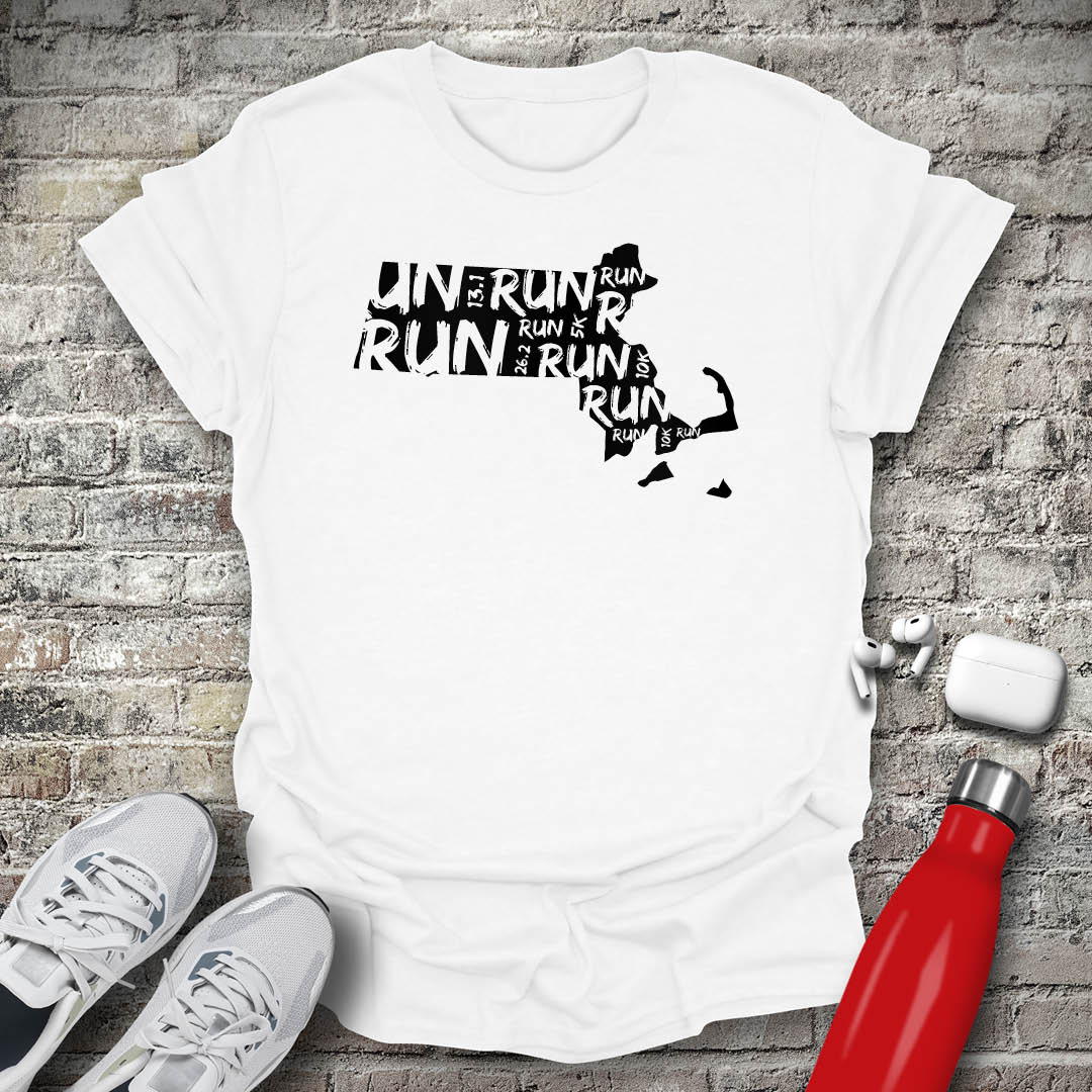 Run - Massachusetts T-shirt