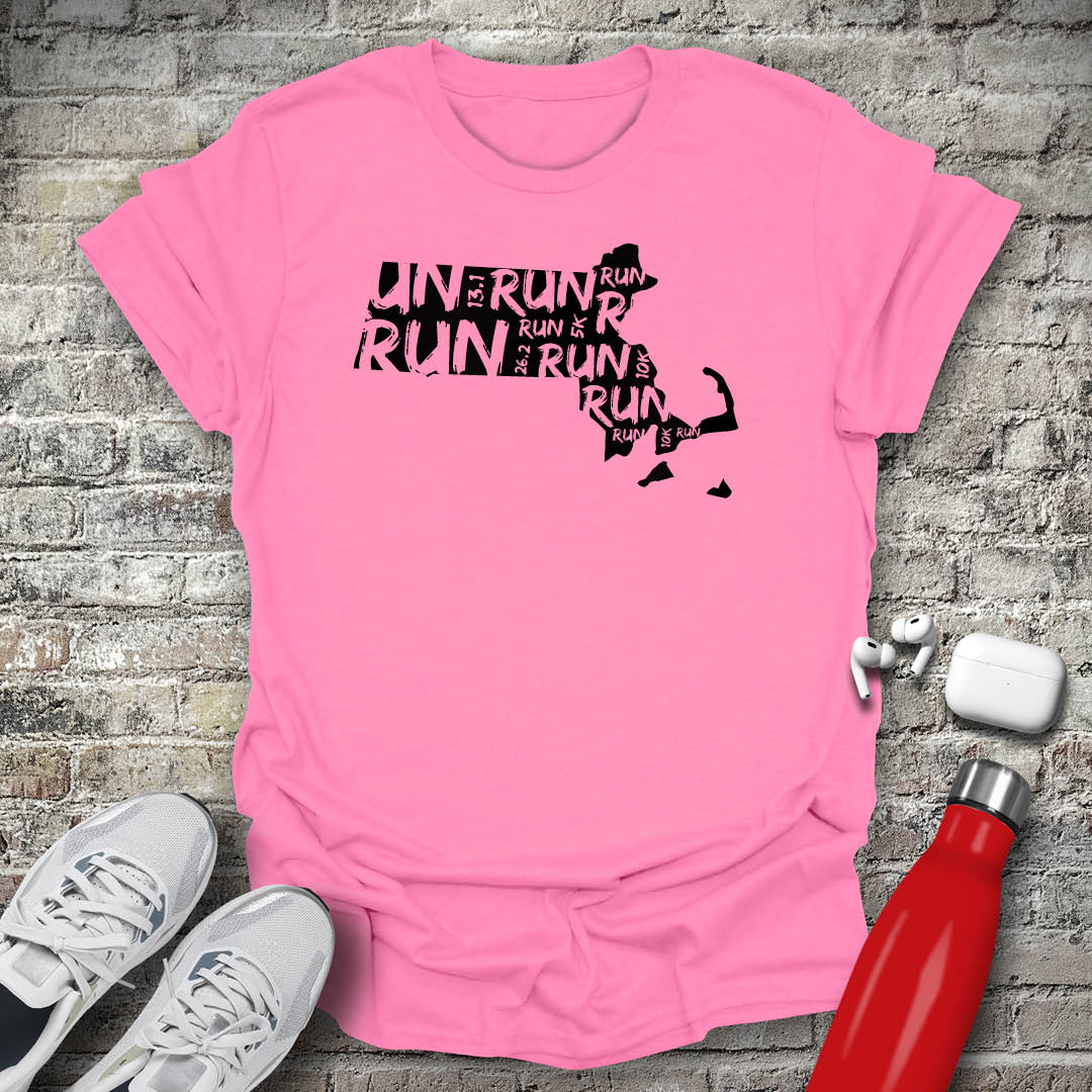 Run - Massachusetts T-shirt
