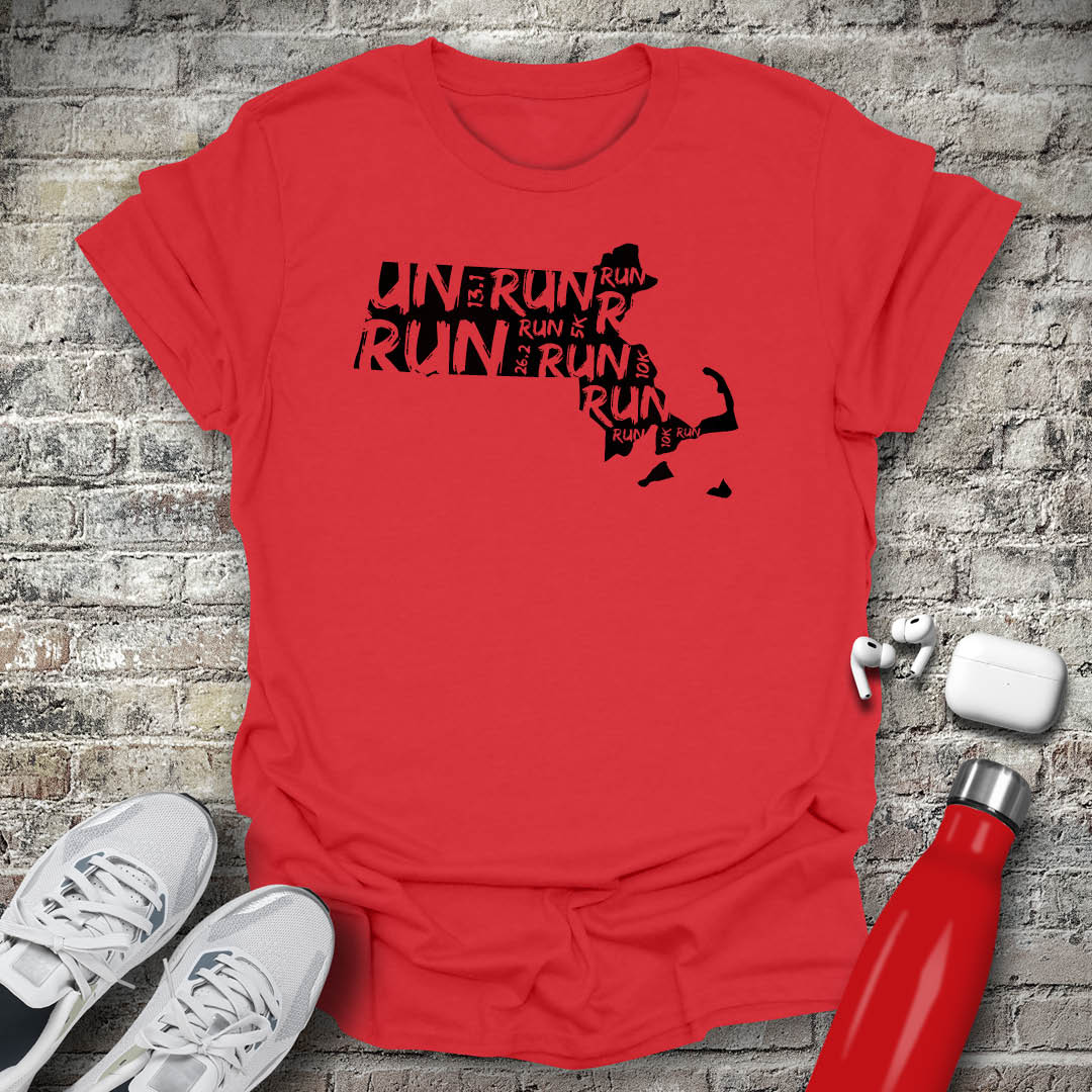 Run - Massachusetts T-shirt