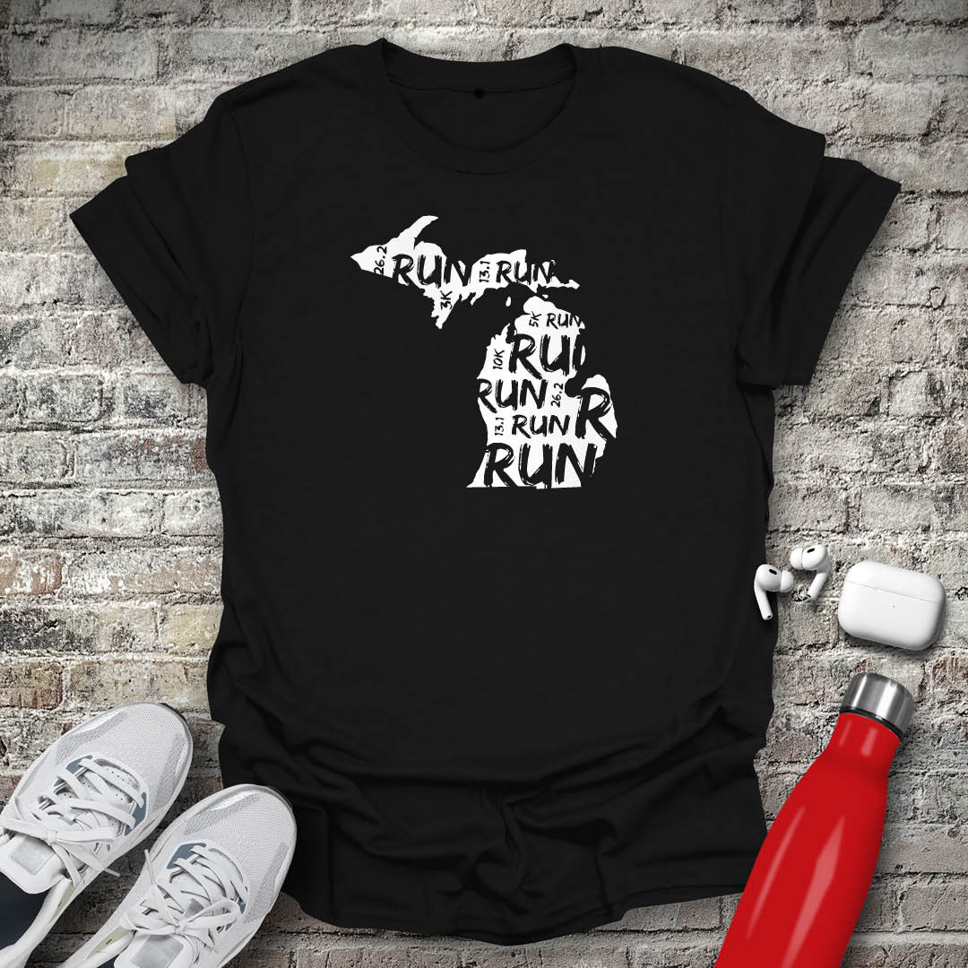 Run - Michigan T-shirt