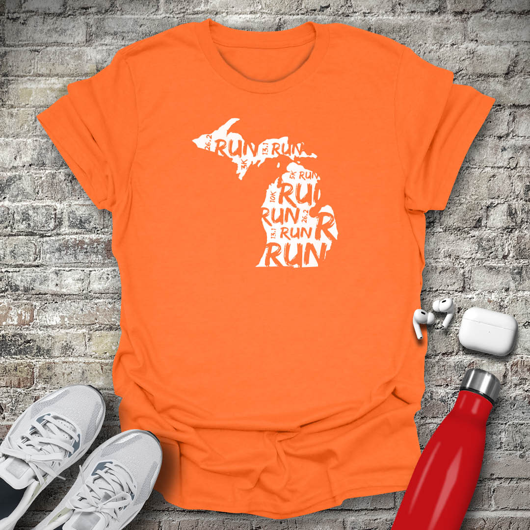 Run - Michigan T-shirt