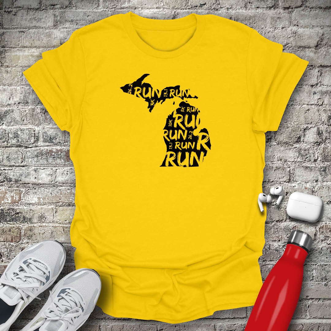 Run - Michigan T-shirt
