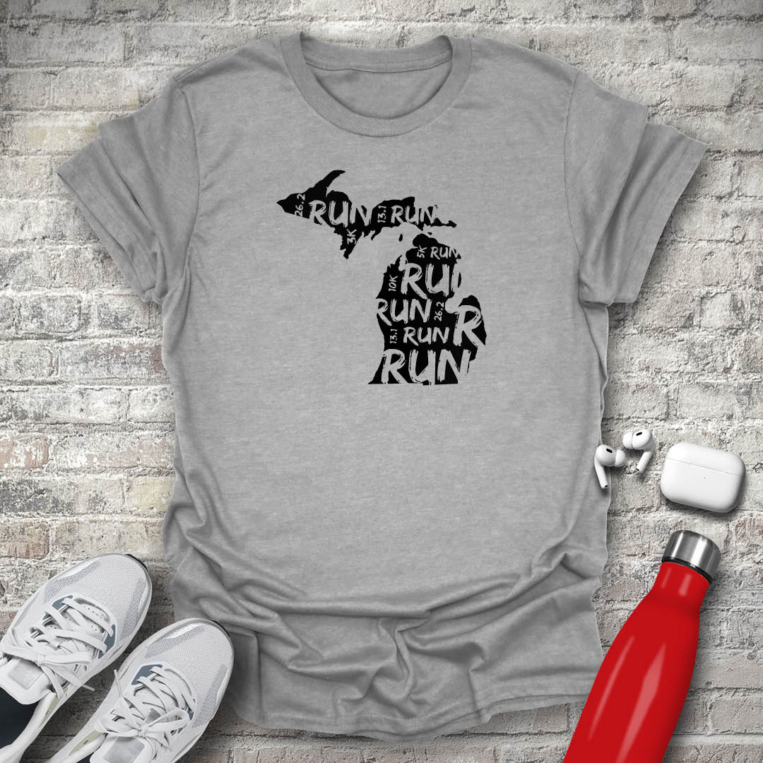 Run - Michigan T-shirt