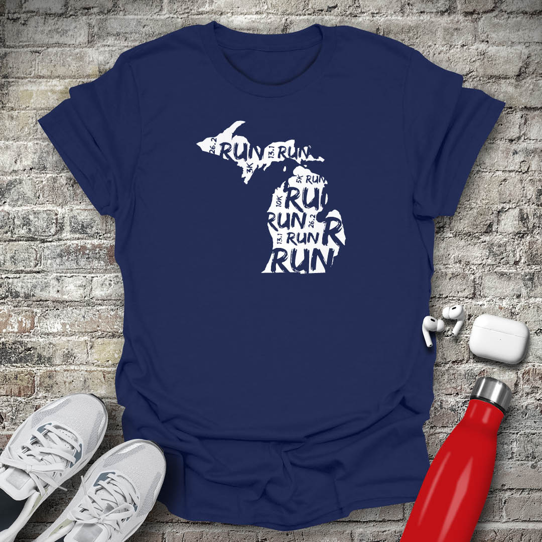 Run - Michigan T-shirt