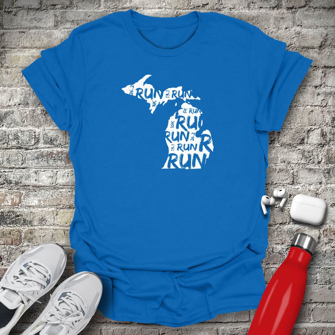 Run - Michigan T-shirt