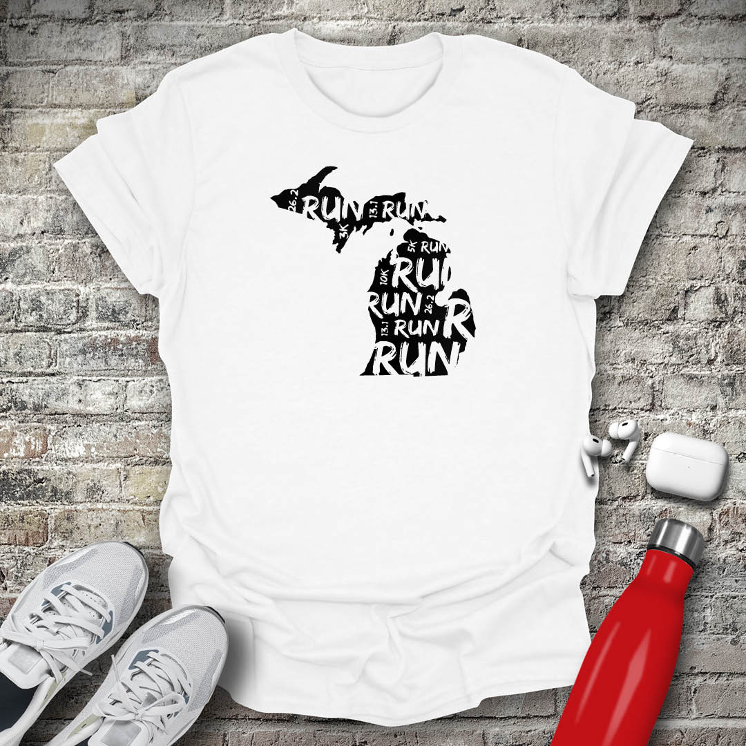 Run - Michigan T-shirt