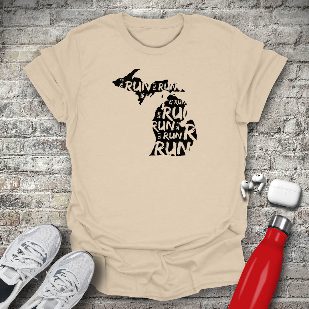 Run - Michigan T-shirt