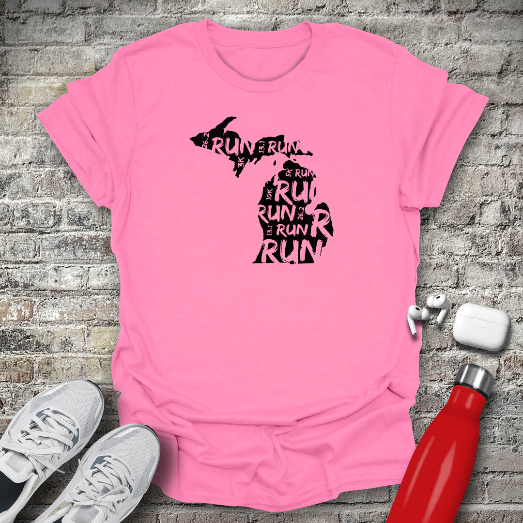 Run - Michigan T-shirt