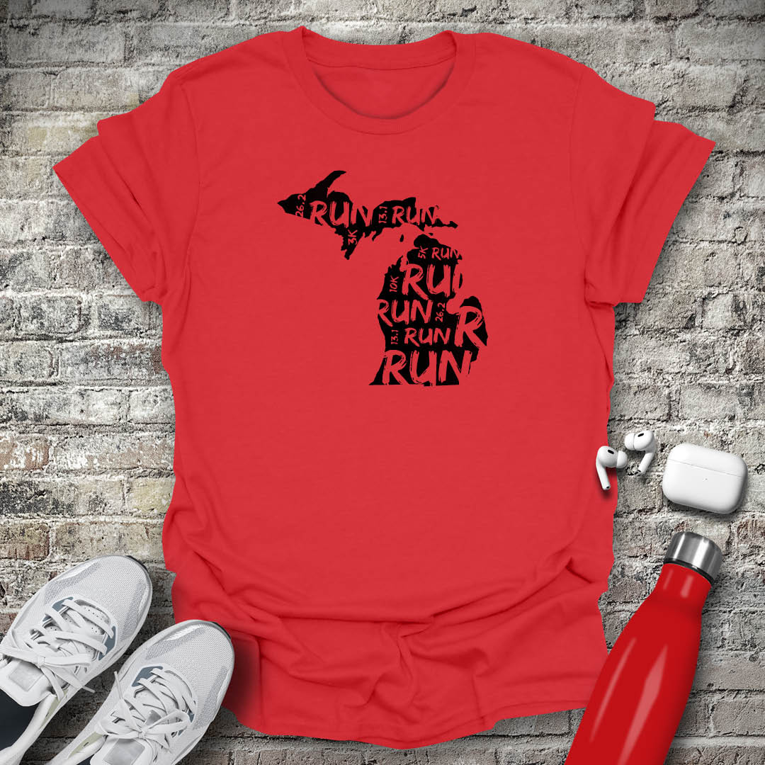 Run - Michigan T-shirt