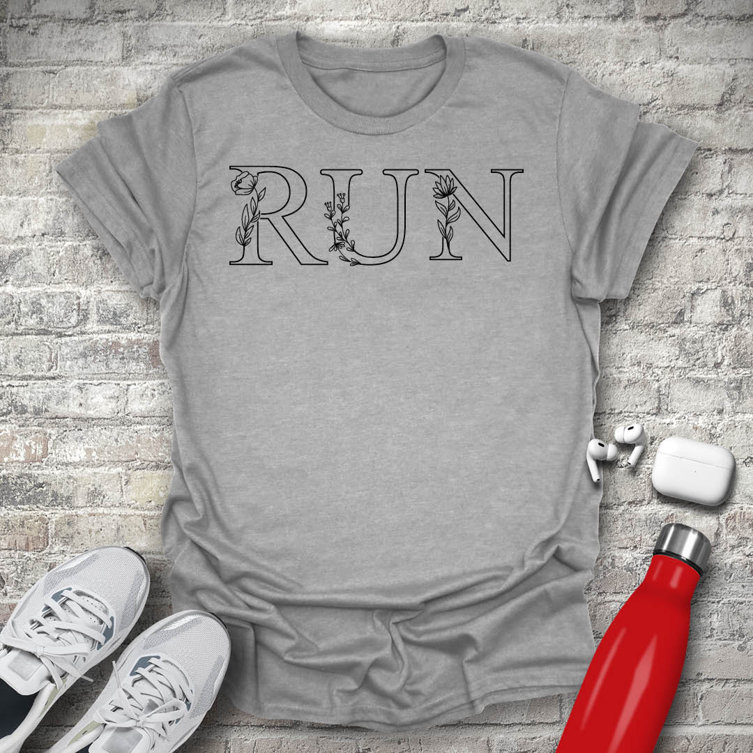 Run Flowers T-shirt