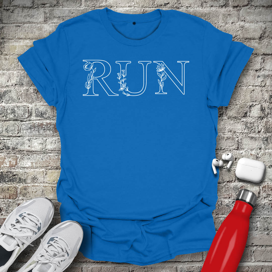 Run Flowers T-shirt