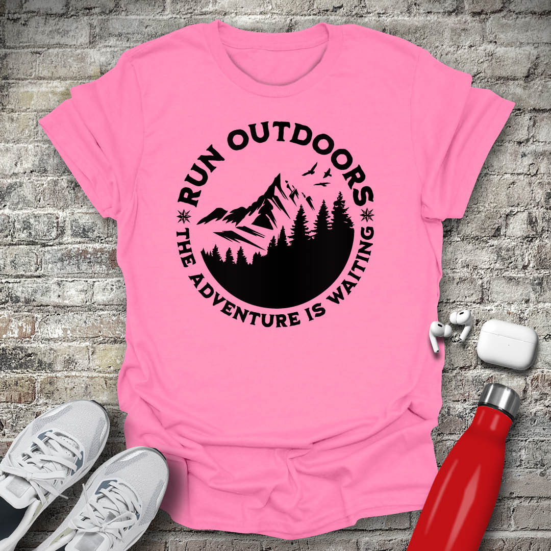 Run Outdoors The Adventure Is Waiting T-shirt