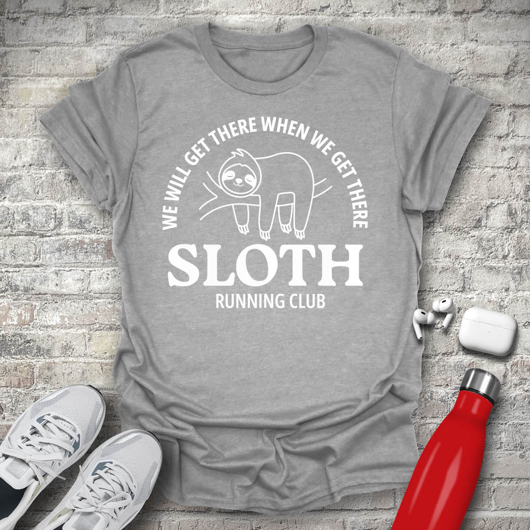 Sloth running club T-shirt