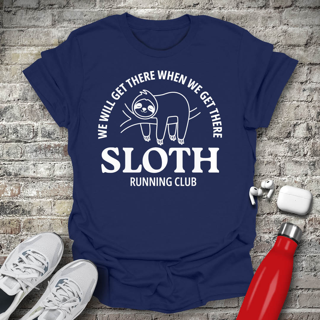 Sloth running club T-shirt