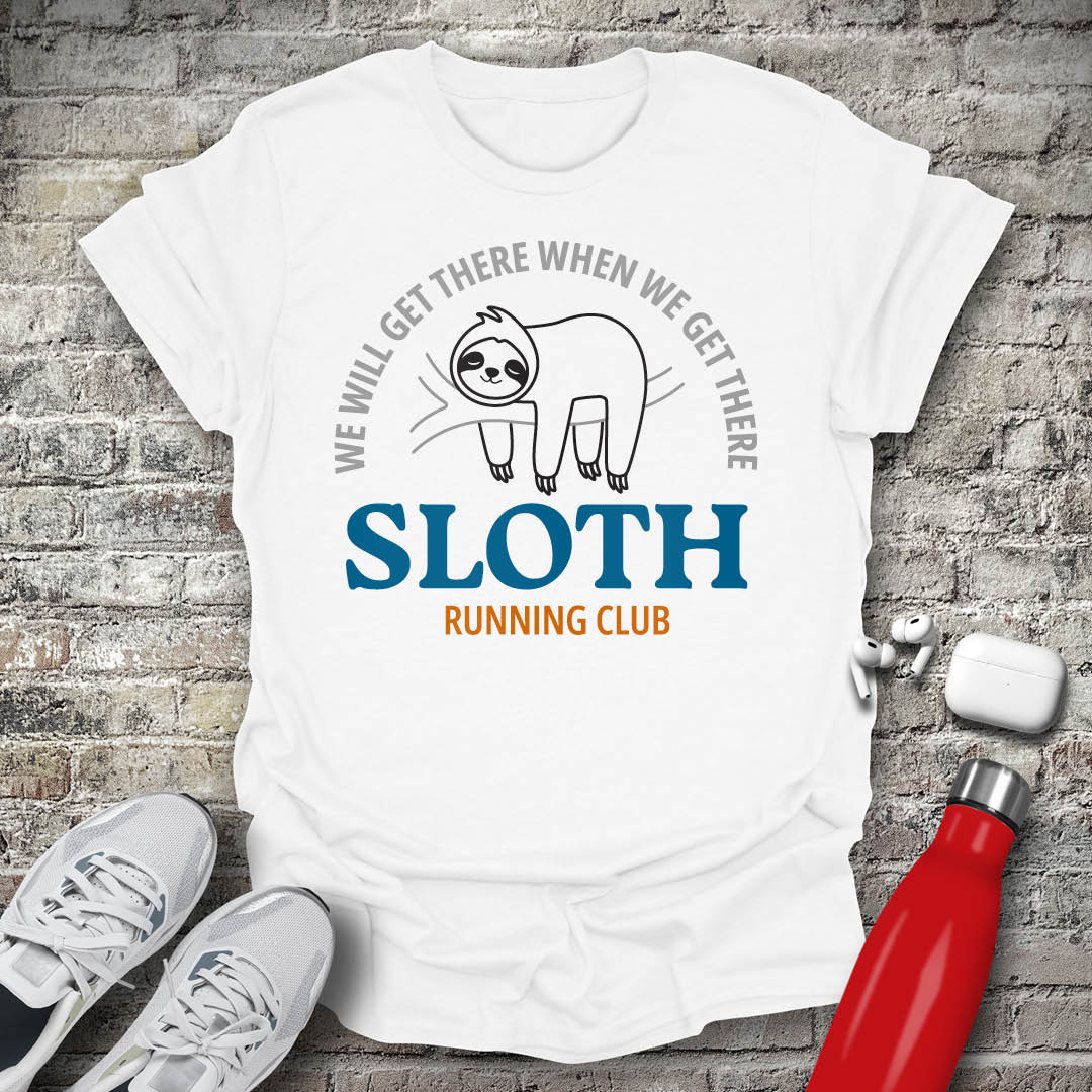 Sloth running club T-shirt
