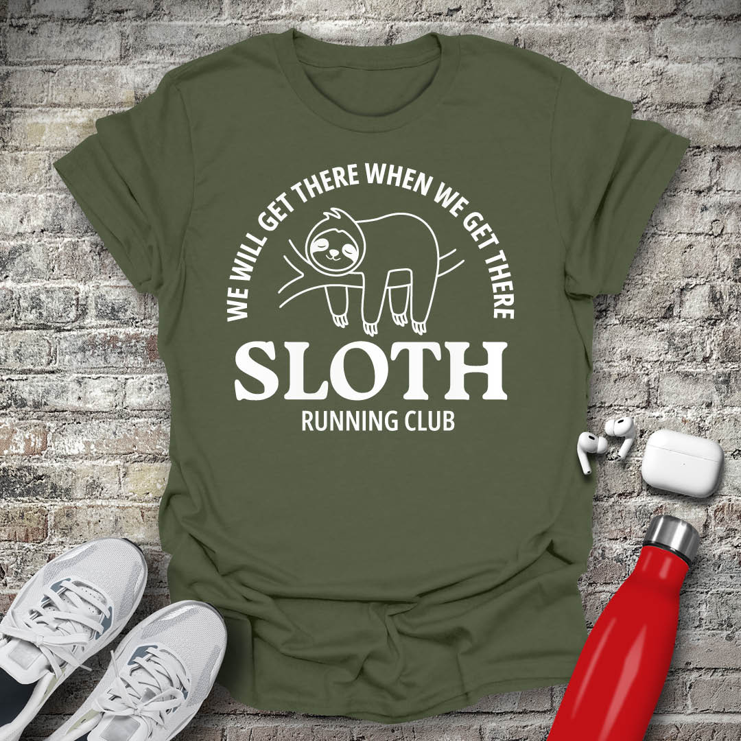 Sloth running club T-shirt