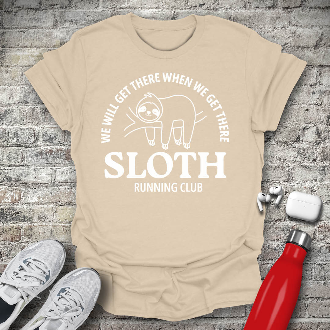 Sloth running club T-shirt